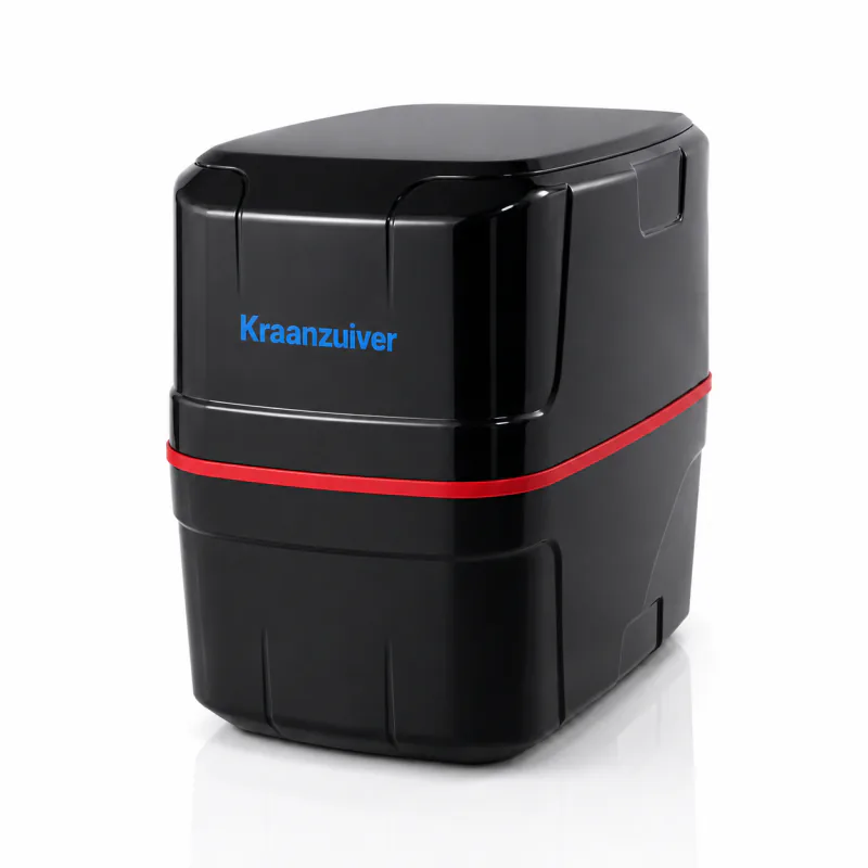 Kraanzuiver Slimline osmosesysteem in zwart met rode accentband